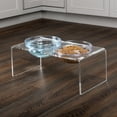 thumbnail image 3 of PETMAKER Elevated Dog and Cat Bowls Set - 7.1in Tall Acrylic Dog Bowl Stand, 3 of 11