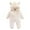 Z26White, variant on TOOYOU Boys Girls Romper Jumpsuit Cute Solid Color Long Sleeves Cartoon Bear Ears Footed Hooded Zipper Warm Footie Sleeper Pajamas Outfits Toddler Kids Warm Winter Onesie Size 12-18 Months