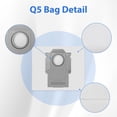 thumbnail image 3 of Paquete de 12 bolsas para polvo Q5 compatibles con la aspiradora Roborock, 3 of 6