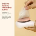 thumbnail image 2 of Cute Paw-Shaped Cat Brush with Release Button Deep Fur Removal and Easy Cleaning for All Cat Breeds, 2 of 5