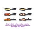 thumbnail image 4 of salton Gril à Raclette Électrique d'Intérieur Rond pour 6 Personnes avec Plaques à Raclette et Spatules, Recettes Incluses, 900 Watts, B, 4 of 6