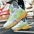 thumbnail image 5 of BINQER Men's Basketball Shoes Breathable Colorful Volleyball Sneakers with Mesh Upper Non Slip Rubber Indoor Shoe, 5 of 7