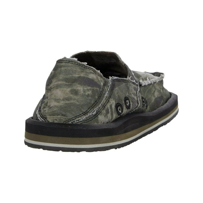 SANUK Womens Gray Tie Dye Cushioned Vagabond Round Toe Slip On Loafers  Shoes 10 