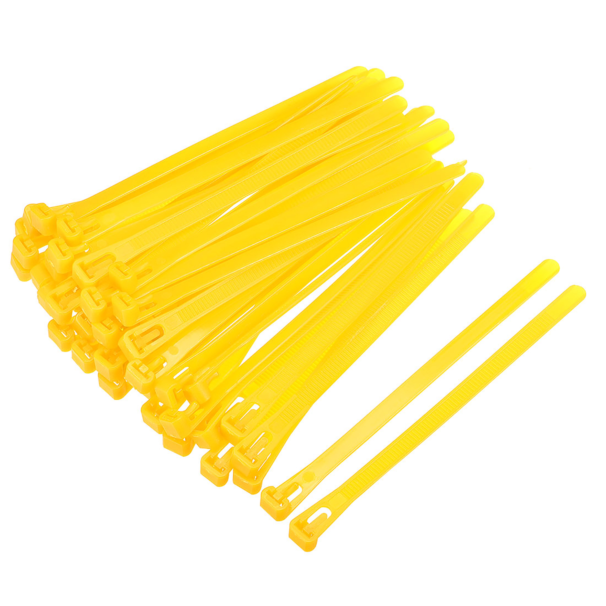 40pcs Reusable Cable Ties, 6 Inch x 0.3 Inch Adjustable Nylon Zip Ties
