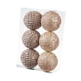 thumbnail image 2 of 6 Piezas de Bolas Navideñas Colgantes para Decoración de Navidad Champán Dorado Strade Fareast Limited, 2 of 8