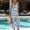 Blue, variant on Women's Summer Striped Spaghetti Strap Jumpsuit – Loose Fit, Backless, Side Pocket, Casual & Trendy Long Romper Red,S