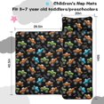 thumbnail image 5 of Monster Cartoon Truck Black Pattern Teens Toddler Nap Mat with Pillow, Sleeping Mat Bag for Preschool Daycare 50"x20", 5 of 6