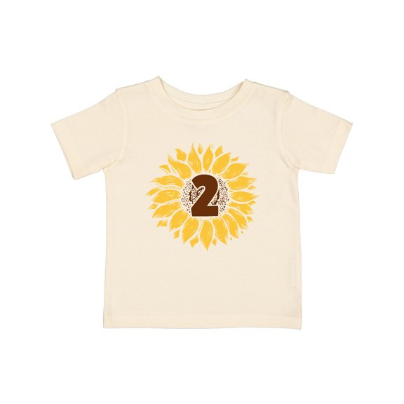 Inktastic Second Birthday Sunflower Boys or Girls Baby T-Shirt