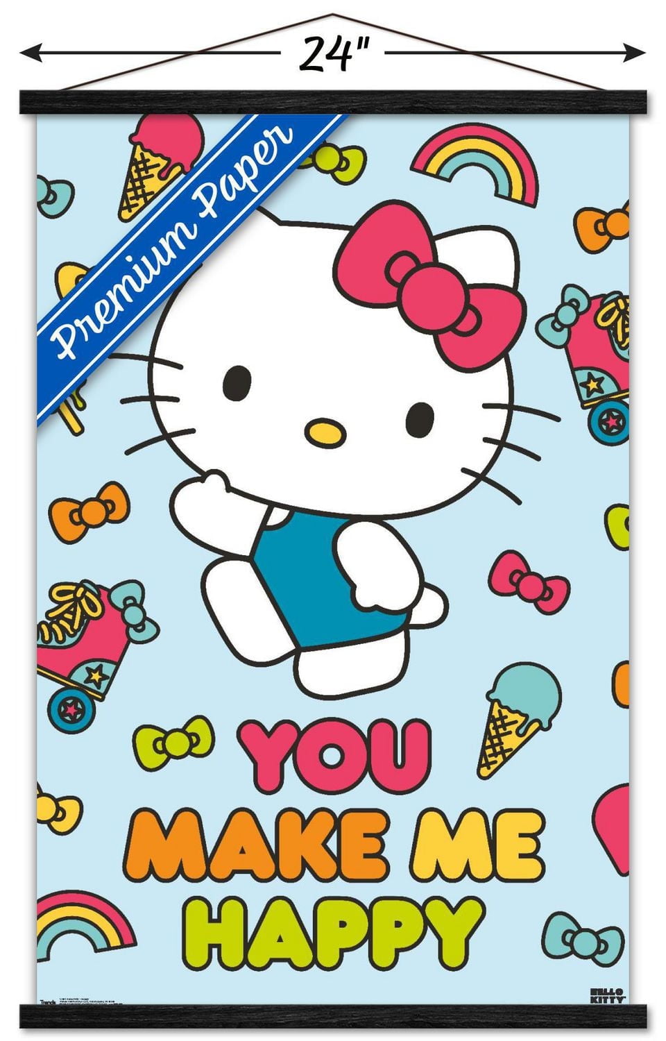 Hello Kitty - Happy Wall Poster