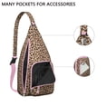 thumbnail image 2 of Waterproof Hiking Sling Backpack for Women – Lightweight Crossbody Bag with Adjustable Strap, Chest Bag for Travel & Outdoor Adventures – Leopard & Cheetah Print, 2 of 4