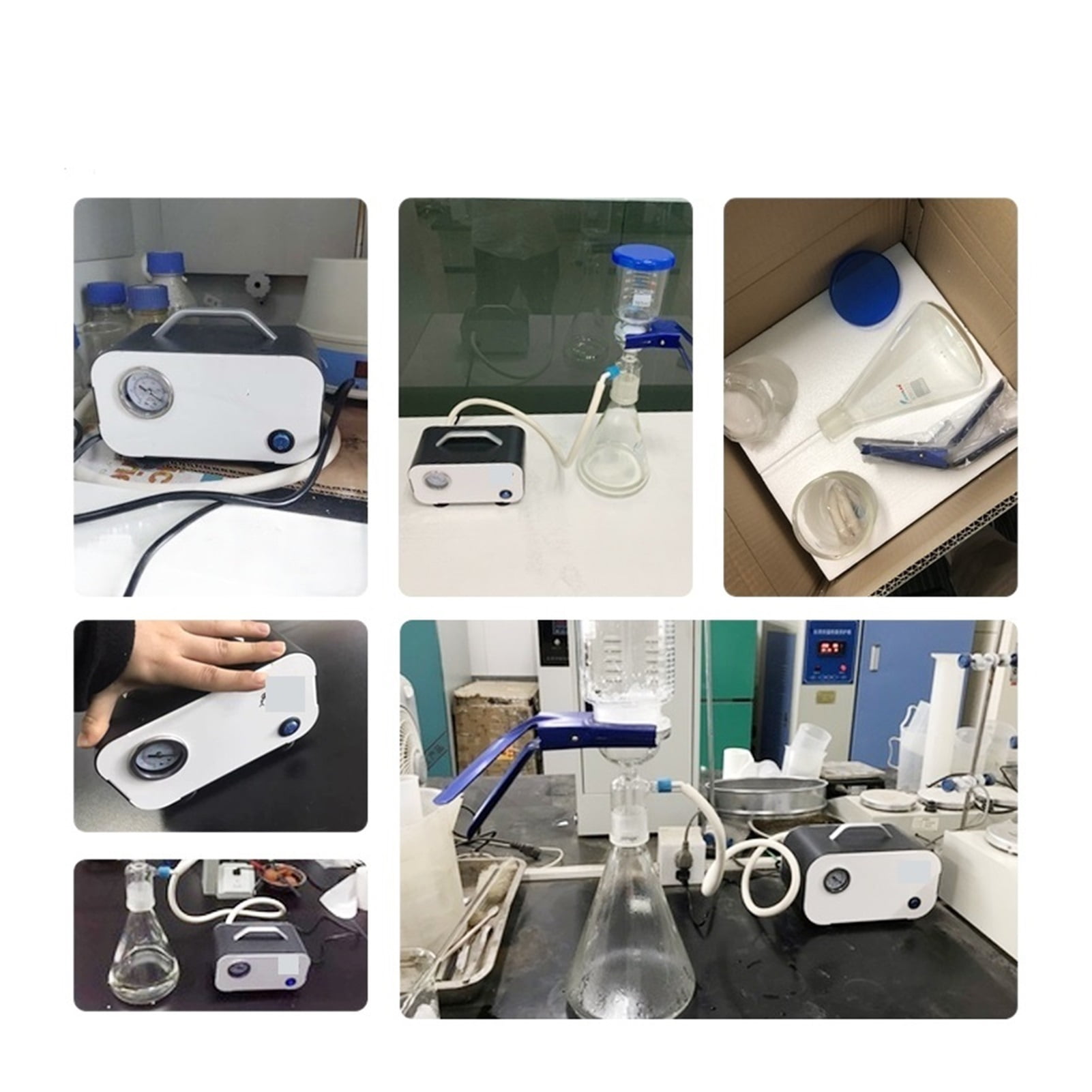 DC 12v Mini Oil-free Diaphragm Air Vacuum Pump Laboratory Filter Pump Portable Negative Pressure Pump Lab Equipment ,Easy to Operate