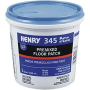 1PACK Henry 345 Premixed Patch n'LEVEL Floor Patch & Smoothing Compound, Gray, 1 Qt.