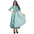 thumbnail image 1 of Moomaya Tunique Imprimée en Coton pour Femmes, Fente sur le Fron, Manches Courtes, Longue Kurta Kurti, Ensemble - TG, 1 of 1