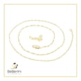 thumbnail image 5 of BEBERLINI Women Butterfly CZ Pendant Necklace Set 14K Gold Filled Rope Chain Jewelry 20", 5 of 9