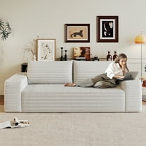 3 Setaser Sofa,71" Corduroy Deep Seat Couches,Comfy Loveseat Sofa for Living room, Bedroom,Conference room ,Apartment