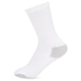 thumbnail image 5 of SOCKS'NBULK Big & Little Kids Lightweight Cotton Crew Socks Bulk, Homeless Donation Cheap, Wholesale Sock (60 Pairs White Little Kids / Gray Heel and Toe), 5 of 5