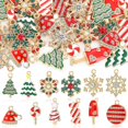 thumbnail image 1 of Charm Landical, juego de amuletos navideños esmaltados en oro, 48 unidades, 1 of 6
