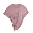 thumbnail image 5 of WEAIXIMIUNG Valentine's Day Womens Spring Summer Cats Printed Short Sleeve O Neck T Shirt Top, 5 of 5
