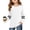White-#001, variant on Dweltoz Girls Long Sleeve Shirts Striped Color Block Crewneck Tees Casual Loose Fit Tunic Tops Soft Pullover Sweatshirts Kids Big Girls Fall Back to School Clothes Size 2-13 Years,White
