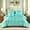 Aqua Green, variant on Silk Like Silky Comforter Set With Sheet Set Satin Bedding Comforter Set Hotel Silky Pattern Home Deocr Luxury Silky Comforter Set With 1 Cushion Cover 200g Microfiber Filling Soft Lightweight For Al