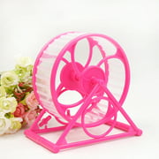 Pet Exercise Toys Sports Wheel Pet Silent Cage Toy for Hamster Jogging Rat Running  Pink