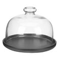 thumbnail image 1 of 1 Set Cake Plate Fruit Foretaste Plate Food Dish Cake Display Plate with Dome, 1 of 9