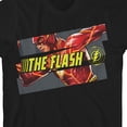 thumbnail image 7 of The Flash Movie Split Panel CHaracter Art Boy's Black T-shirt-Medium, 7 of 7