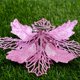 thumbnail image 5 of Poinsettia con brillo JAAS 10 Uds flores artificiales Navidad color negro 9cm, 5 of 5