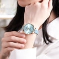 thumbnail image 3 of Curren Watches Women Brand Leather Quartz Wristwatches Luxury Design Clock For Ladies Charm Flowers Dial Montre Femme - Quartz Wristwatches, 3 of 6