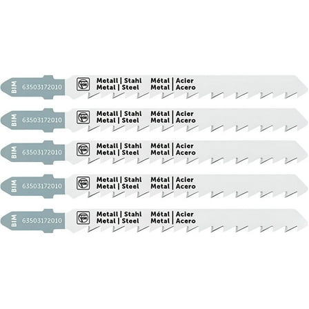 Fein 3 Inch 10-16 Tpi Bimetal Jigsaw Blades, 5 Pack