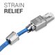 thumbnail image 3 of Paquete de Conectores Red RJ45 - Juego 4 Cat6A RJ-45 Enchufes ProteccióN Tirones Cable Ethernet Cat 6A Blindados, 3 of 5