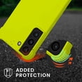thumbnail image 3 of Funda para teléfono celular KIOMY Galaxy S21 5G TPU verde neón, 3 of 6