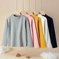 thumbnail image 5 of GYRATEDREAM Kids Boys Girls Cable Knit Slim Fit Sweaters Long Sleeve Crewneck Chunky Pullover Cute Knitwear Fall Jumper Tops for 13-14Y Pink, 5 of 9