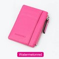 thumbnail image 3 of CAROOTU Women Men Lady Wallets Purse Zipper PU Small Mini Soft Thin For Money Card Coin, 3 of 7