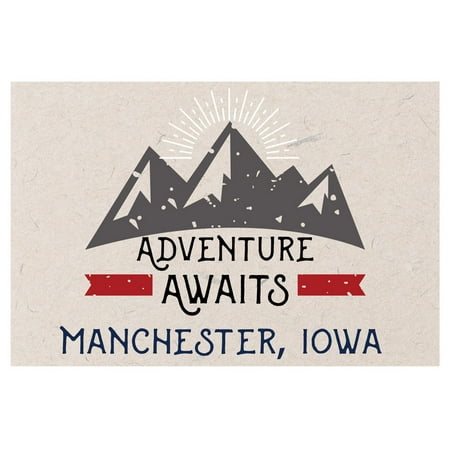 

Manchester Iowa Souvenir 2x3 Inch Fridge Magnet Adventure Awaits Design