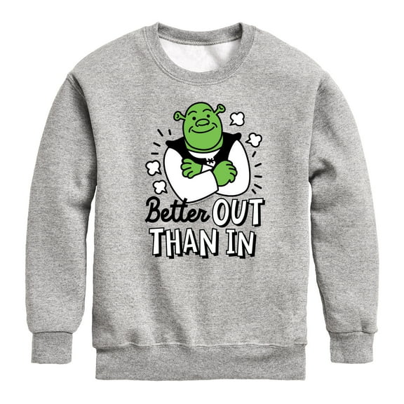 Shrek - Better Out Than In - Toddler & Youth Crewneck Fleece Sweatshirt