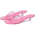 thumbnail image 2 of Tracie Y2K Jelly Thong Kitten Heel Sandal - Pink, 2 of 6