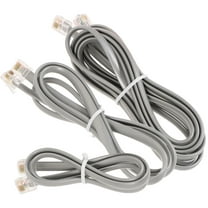 OUNONA 3Pcs Phone Wire for Landline Grey Sturdy Telephone Line with Smooth Calling