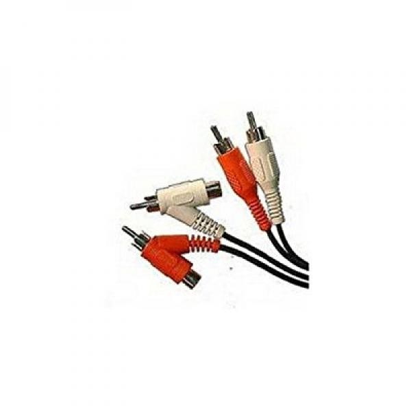 rca shielded stereo piggyback jumper cable 6' ca69
