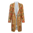 thumbnail image 4 of Femmes Mode Manches Longues Imprimé Floral Folk-Custom Poche Décontractée Longues Tenues, 4 of 9