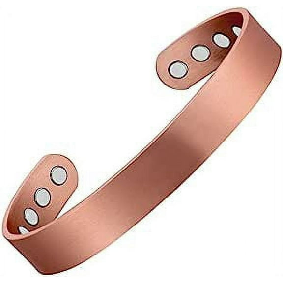 6.5'' Pure Copper Bracelets for Women Men, Fashion Cuff Copper Bangle, Gift for Dad&Mom,CPB-0946A