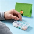 thumbnail image 5 of 7 Day Weekly Pill Organizer Set Travel Case With Small Container For Purse Water Resistant Portable, 5 of 9