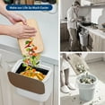 thumbnail image 3 of 1.8 Gallon Kitchen Hanging Small Trash Can with Stainless Steel Lid, Odor-Free Compost Bin, Space-Saving Garbage Can for Cabinet, Under Sink, RV, Bathroom, White, 3 of 7