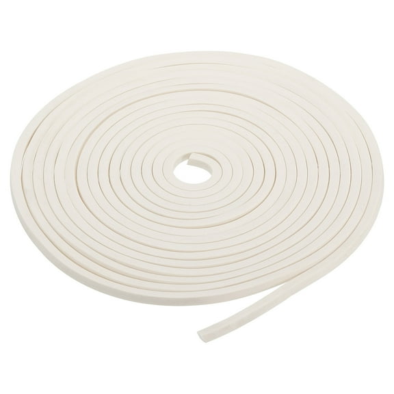 Uxcell 5/16"Wx5/16"Tx16.4Ft Silicone Foam Seal Strip, Square Weather Stripping, White