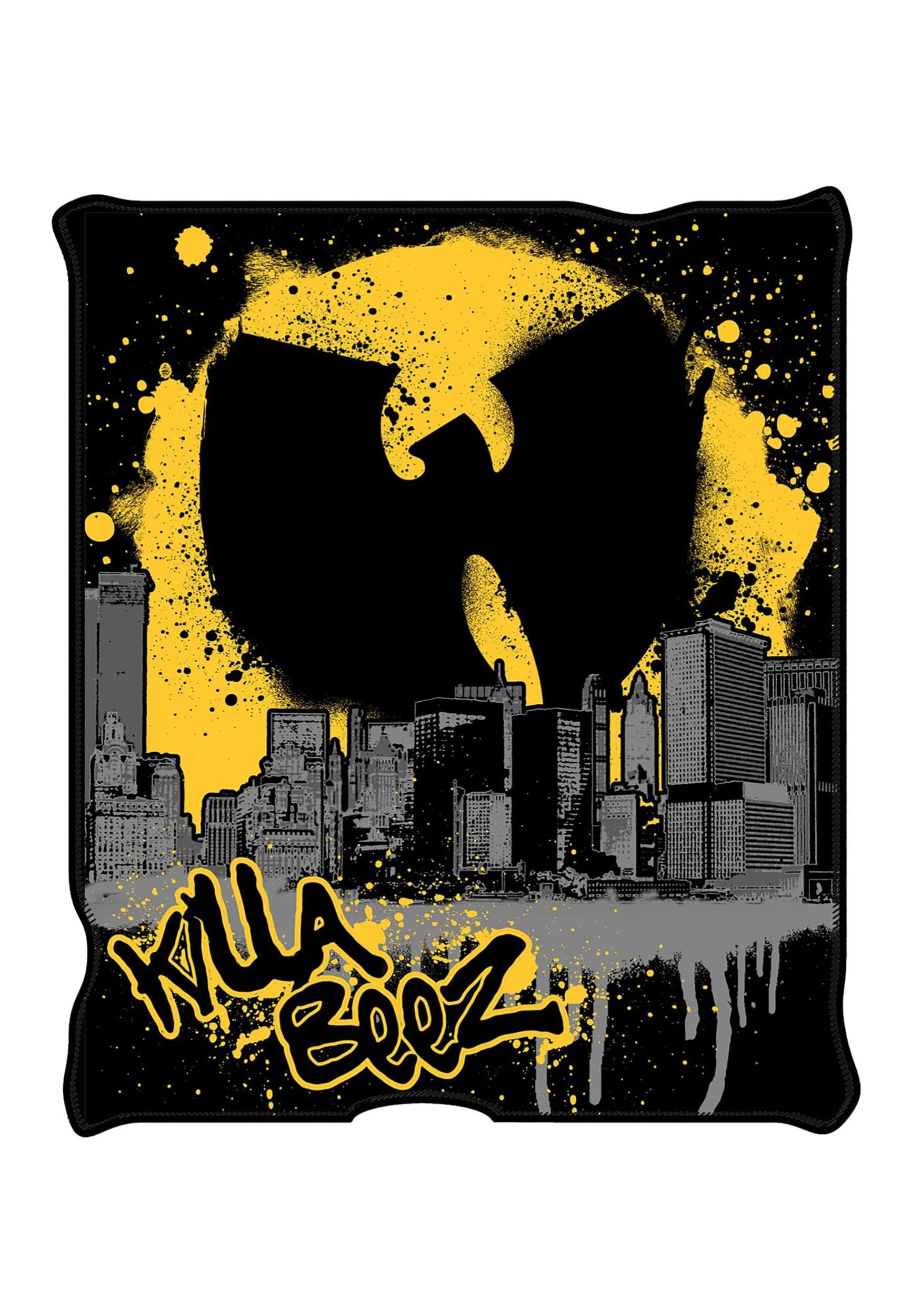 Live Nation LN120321 50/" x 60/" Wu Tang Clan Splatter Fleece Throw