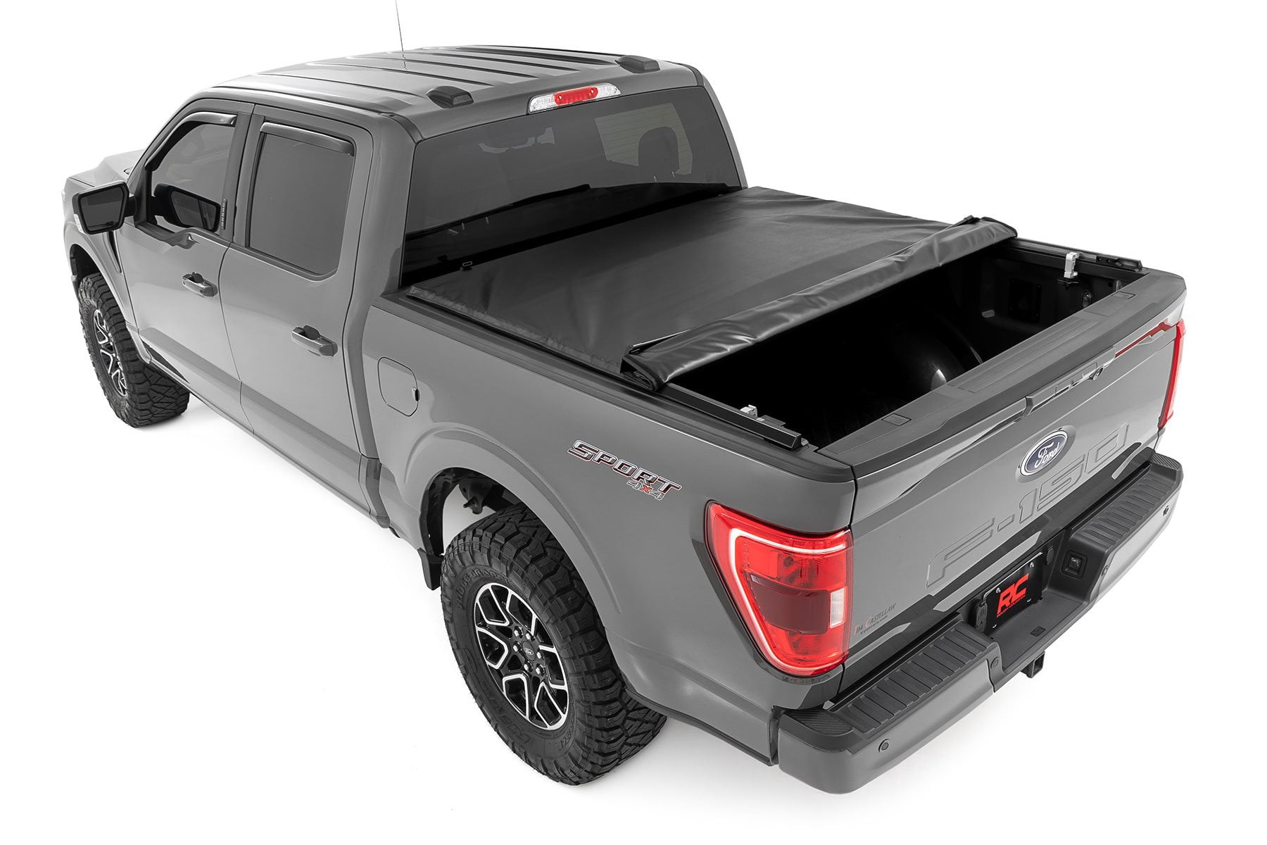 Rough Country Soft Roll-Up Bed Cover for 2015-2026 Ford F-150 | 5'7" - 42220550