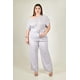 thumbnail image 5 of Conjunto texturizado con cinto Roman Fashion /Tallas Extras, 769 (Lila) lila 38, 5 of 6