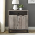 thumbnail image 2 of Manor Park Modern Angled Door Accent Cabinet, Grey Wash, 2 of 9