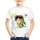 thumbnail image 3 of Camisetas de algodón con estampado de anime para niños pequeños, camisetas infantiles de Luffy, camisetas de manga corta de verano para niños y niñas, camisetas divertidas, ropa para bebés, 3 of 5
