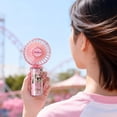 thumbnail image 4 of Mini Portable Rechargeable Handheld Fan Battery-powered Fan Suitable For Women's Travel Makeup Outdoor And Indoor Use, 4 of 7